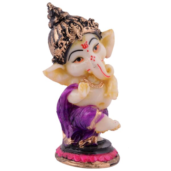 Ganesha Statue  Idol Shriganesh Bhagwan Murti / Home, Office Decor / Car Dashboard / Side Table Brass Ganpati / Lord Vinayaka Statue / God of Luck & Success Sculpture / Gift Items - Image 4