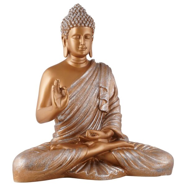 Buddha Idol Statue Showpiece Gift Gifting Item Polystone Home Decor Decoration - Image 2