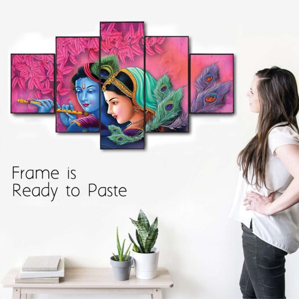 Set Of Five Framed Digital Wall Painting - Image 2